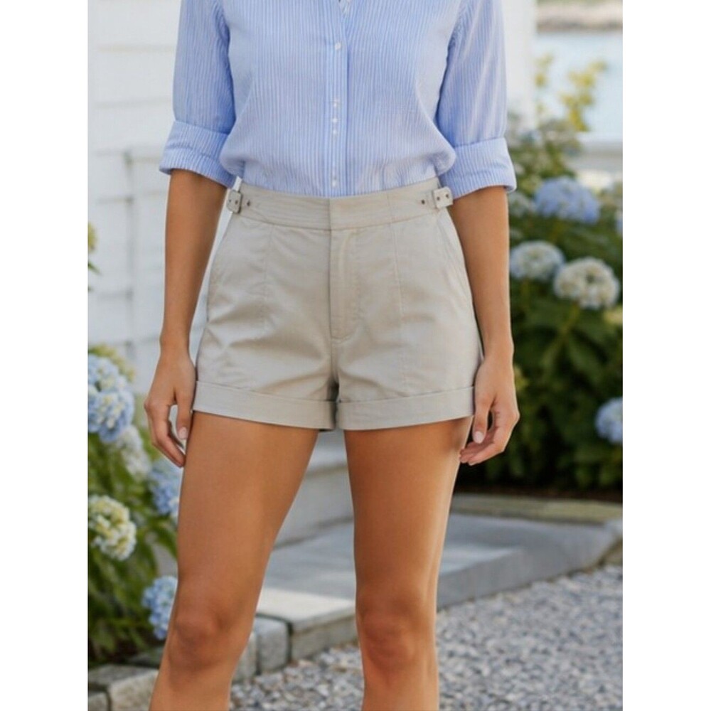 Banana Republic NWT Khaki Shorts 20 Coastal Summer Classic Beachy Fisherman